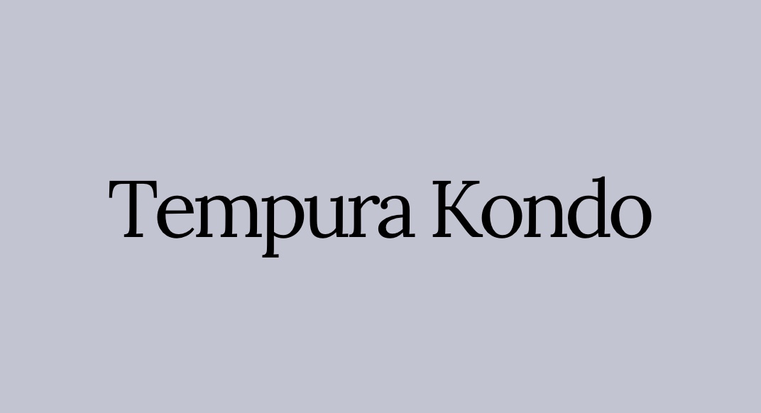 Tempura Kondo