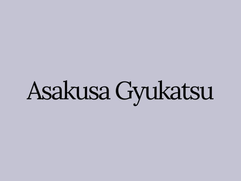Asakusa Gyukatsu: Gyukatsu Beef Restaunrant in Asakusa
