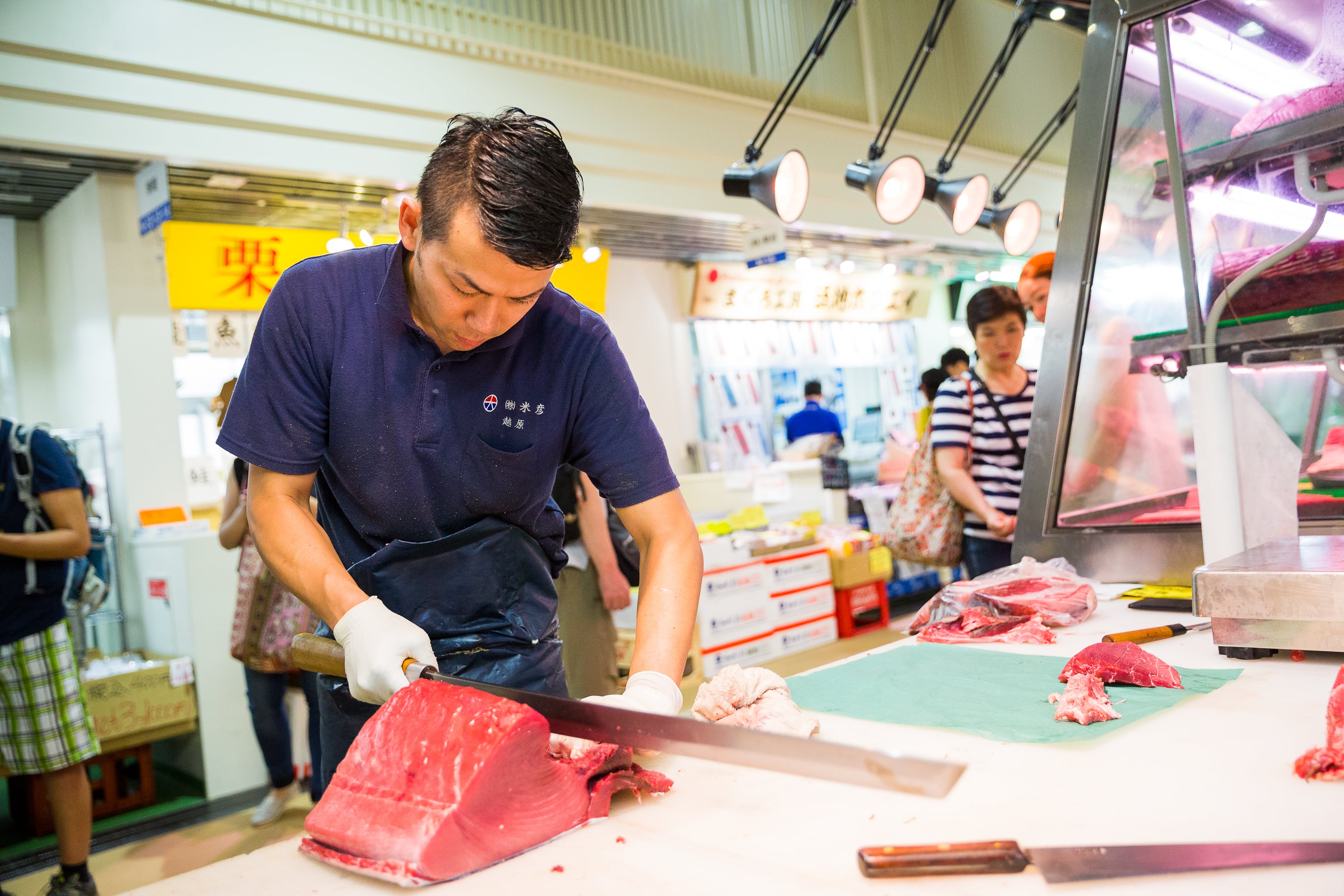 Tuna Cutting at Tsukiji