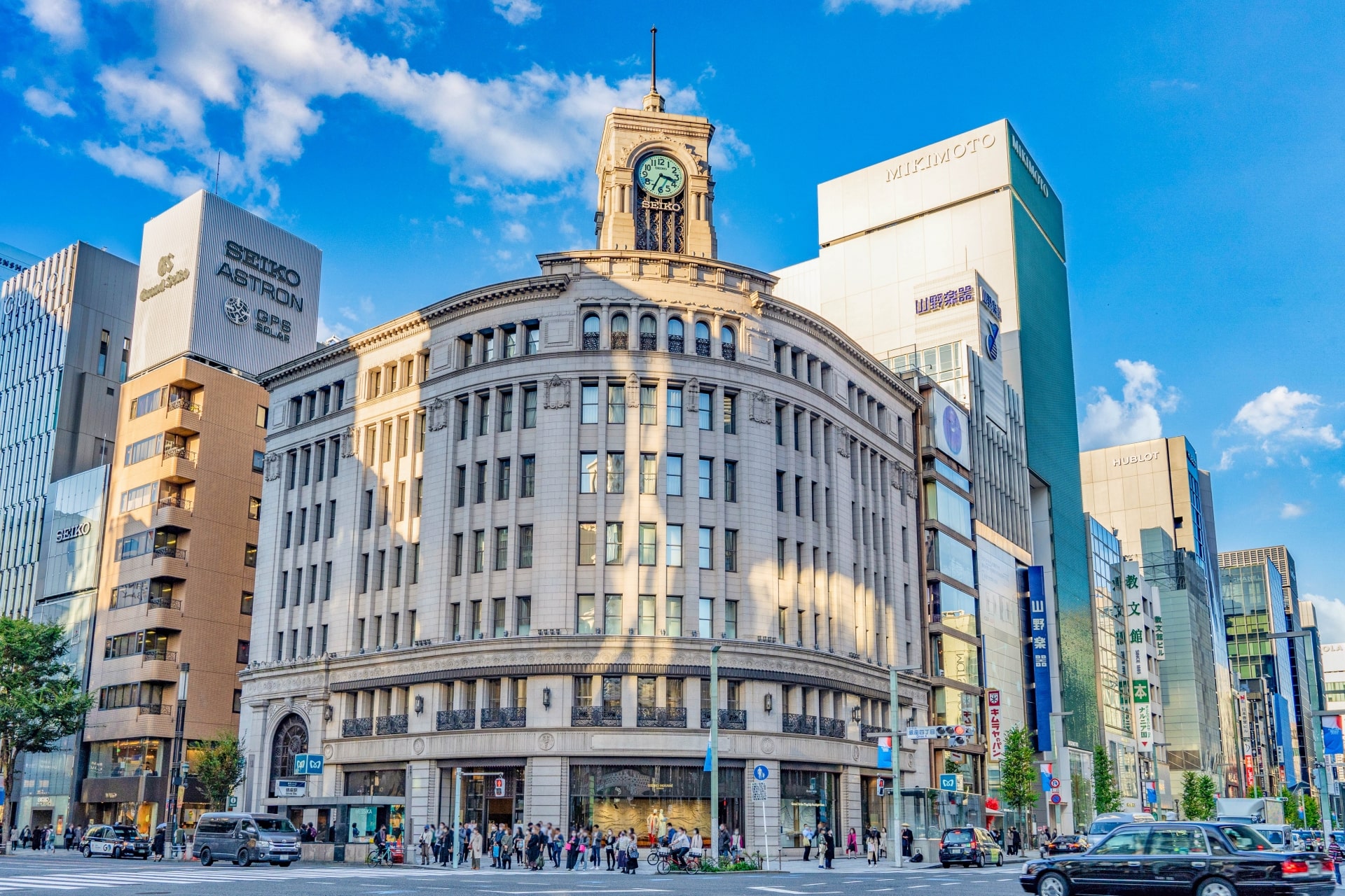 Ginza Wako is the symbolic building in Ginza