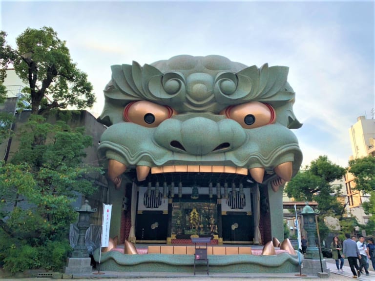 Discovering Lions and Dragons at Yasaka Shrine Japan 2