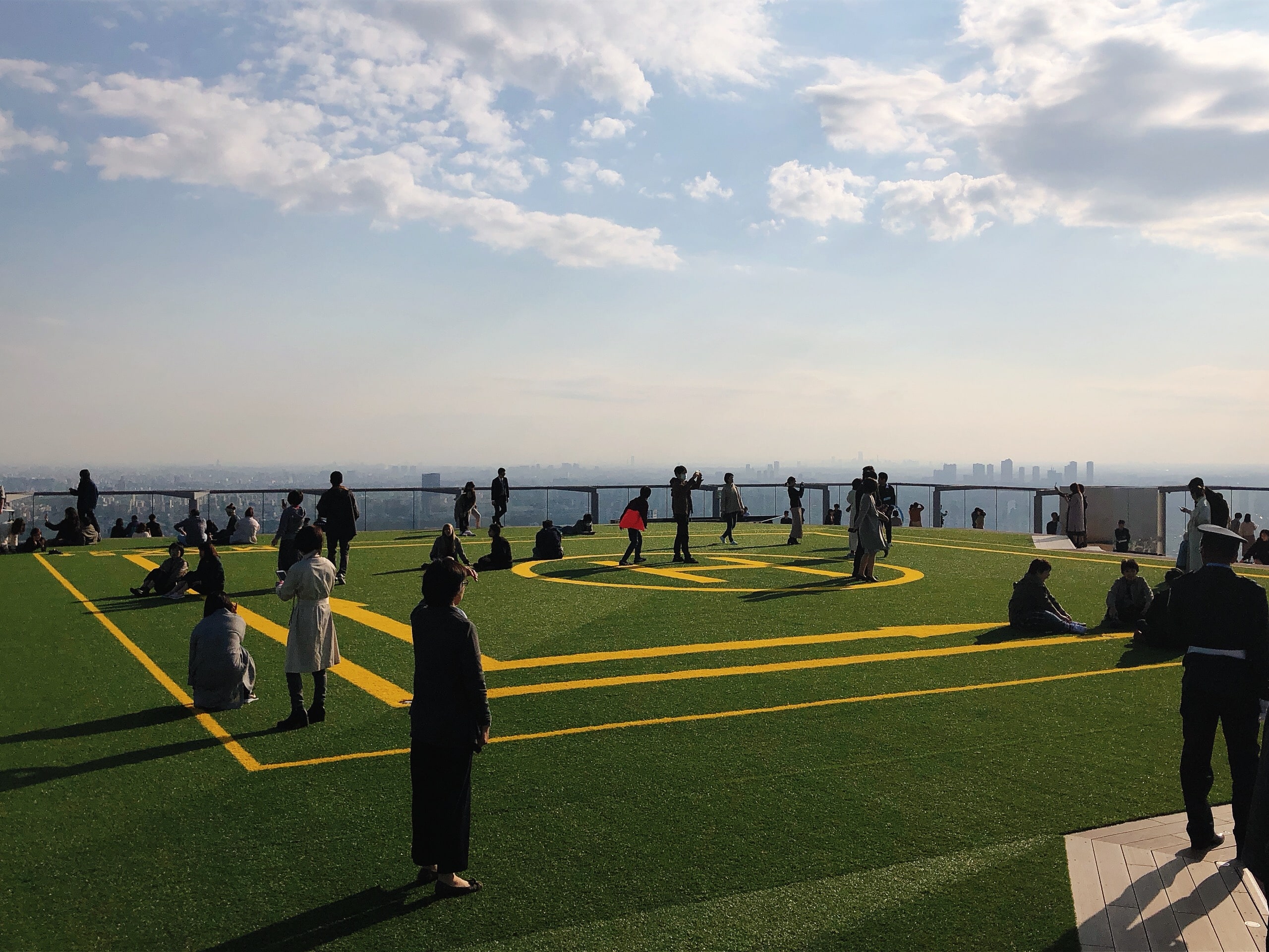 People on the deck of Shibuya Sky