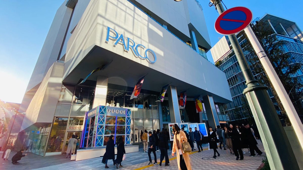 Entrance of the newly-opened Shibuya Parco