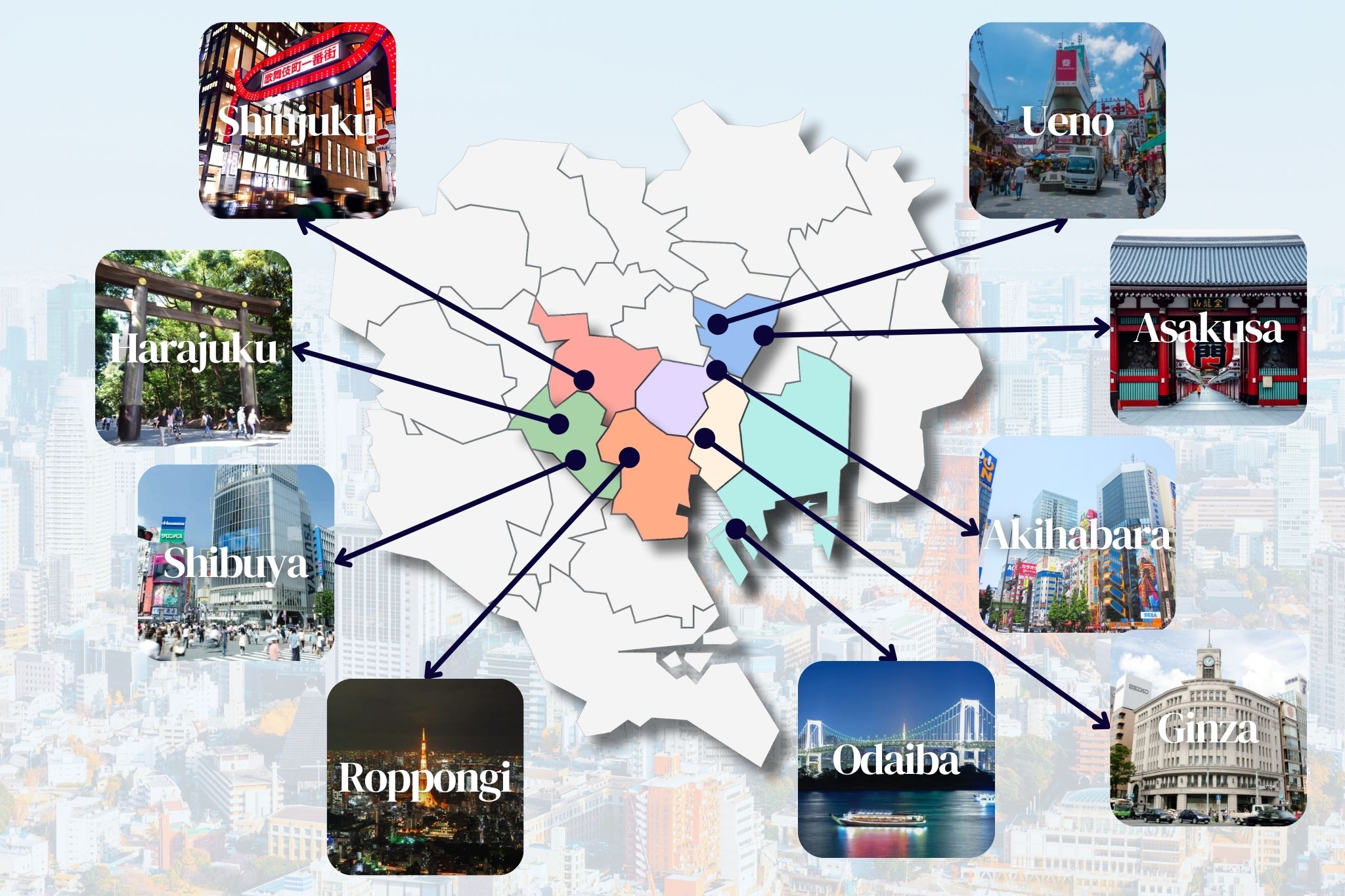Tokyo Area Map