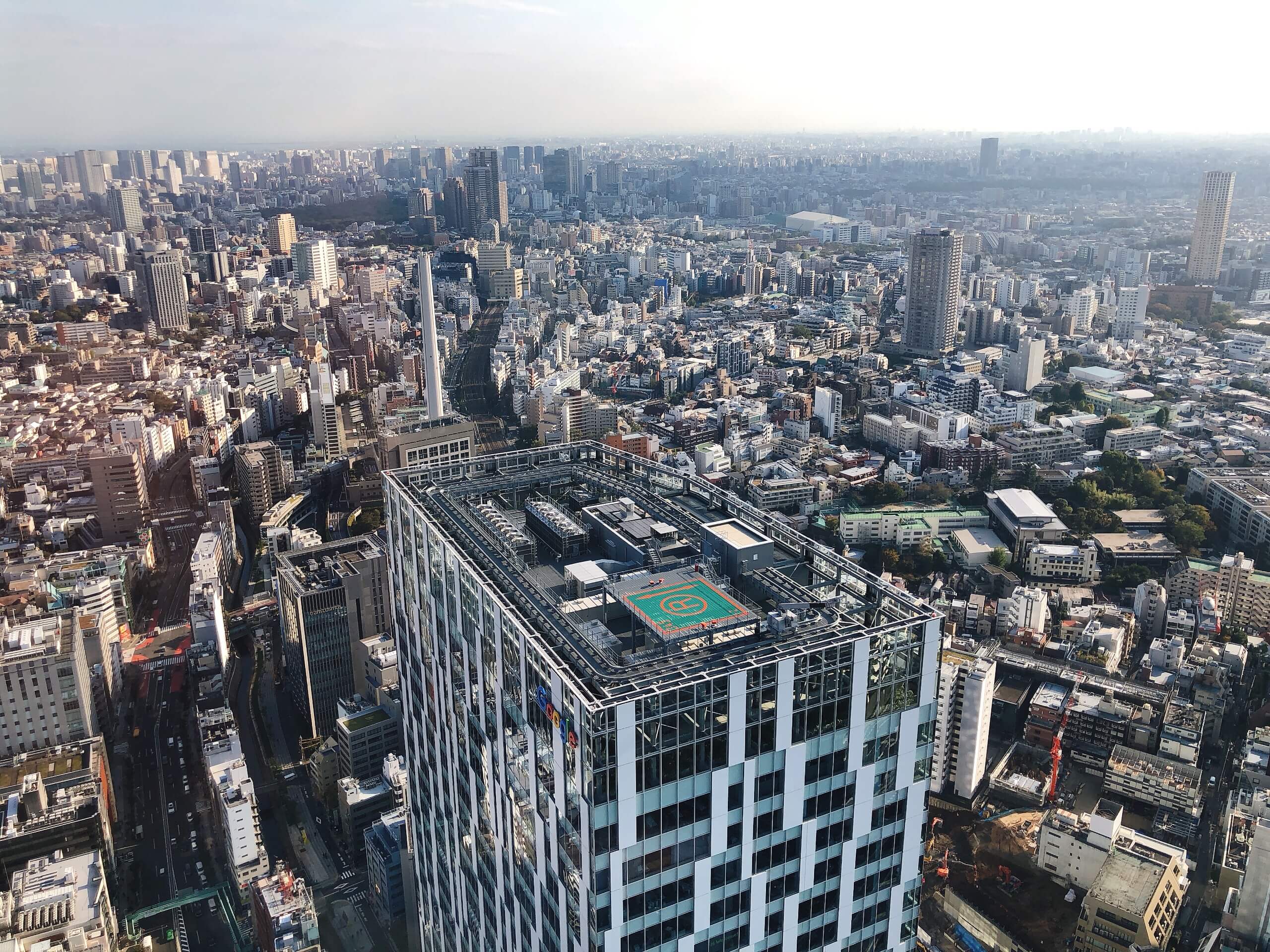 The view of the town in Shibuya