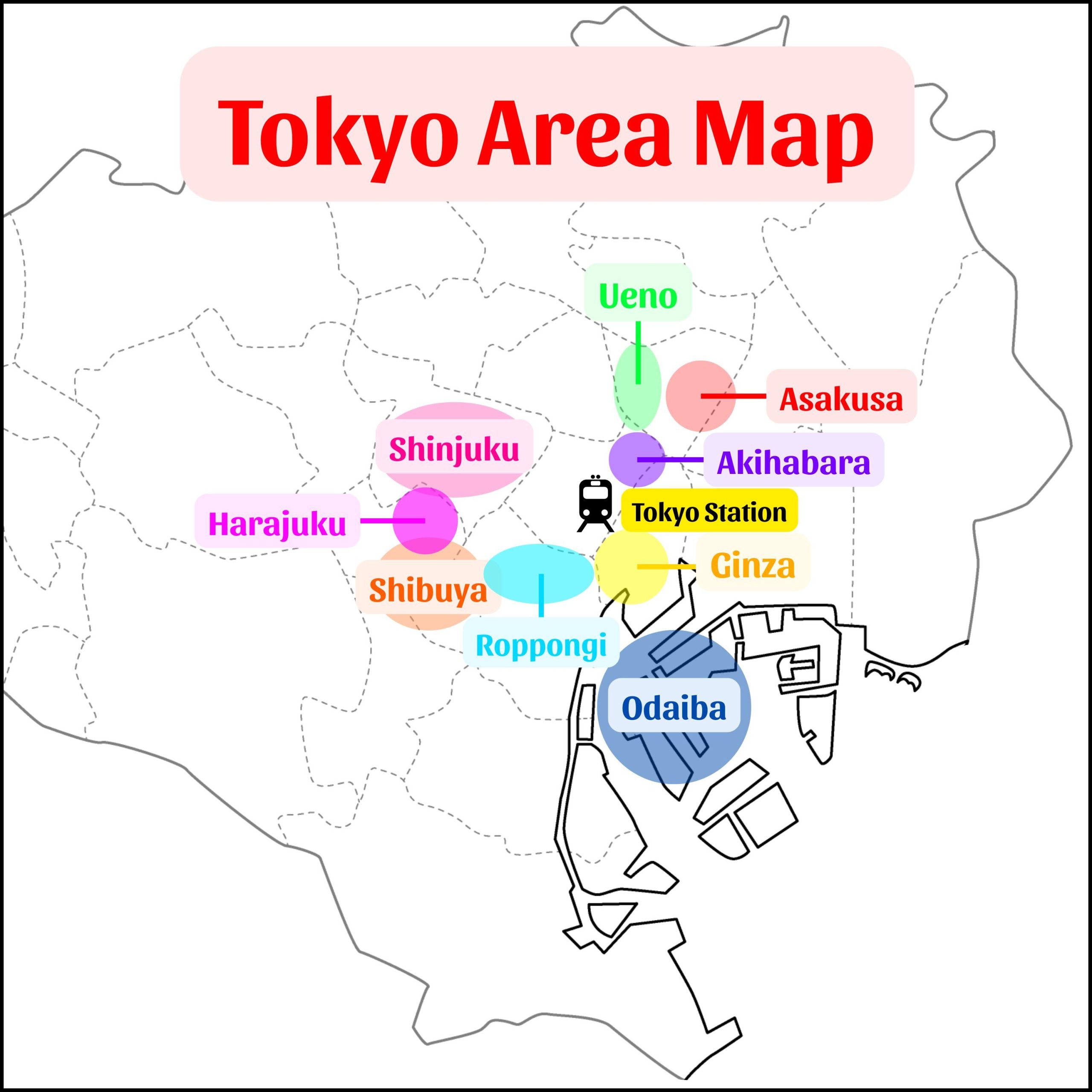 Tokyo Area Map