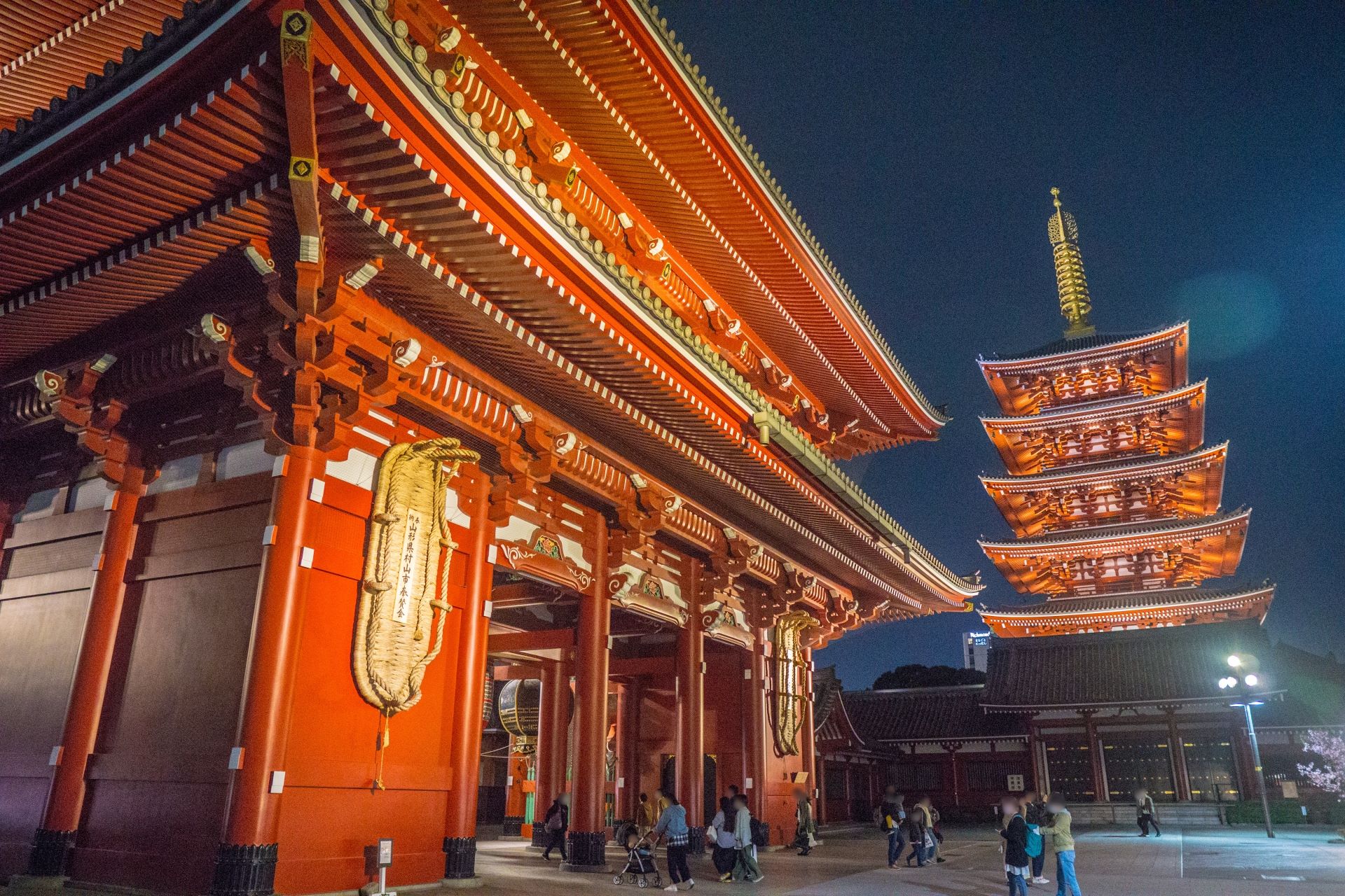 Sensoji Temple at night