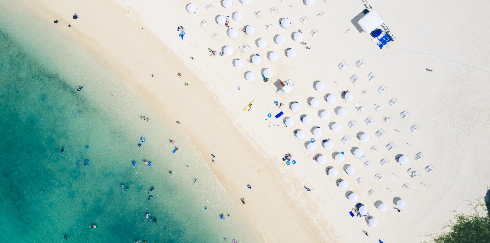 The stunning view of Okinawa beach resort from the sky