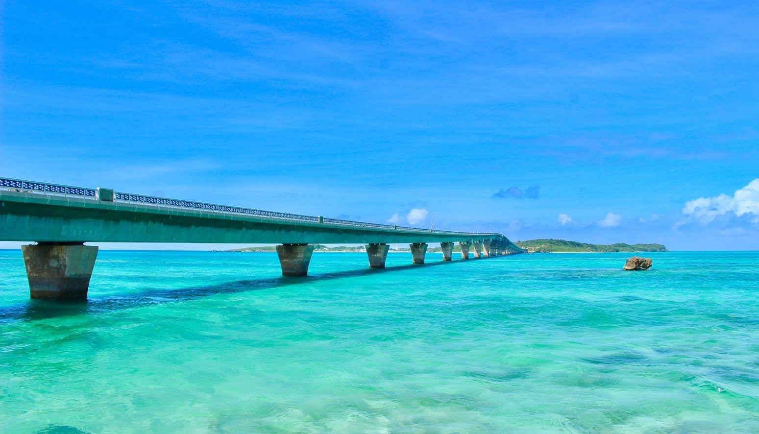 Kurima Bridge near Maehama Beach in Miyakojima Island