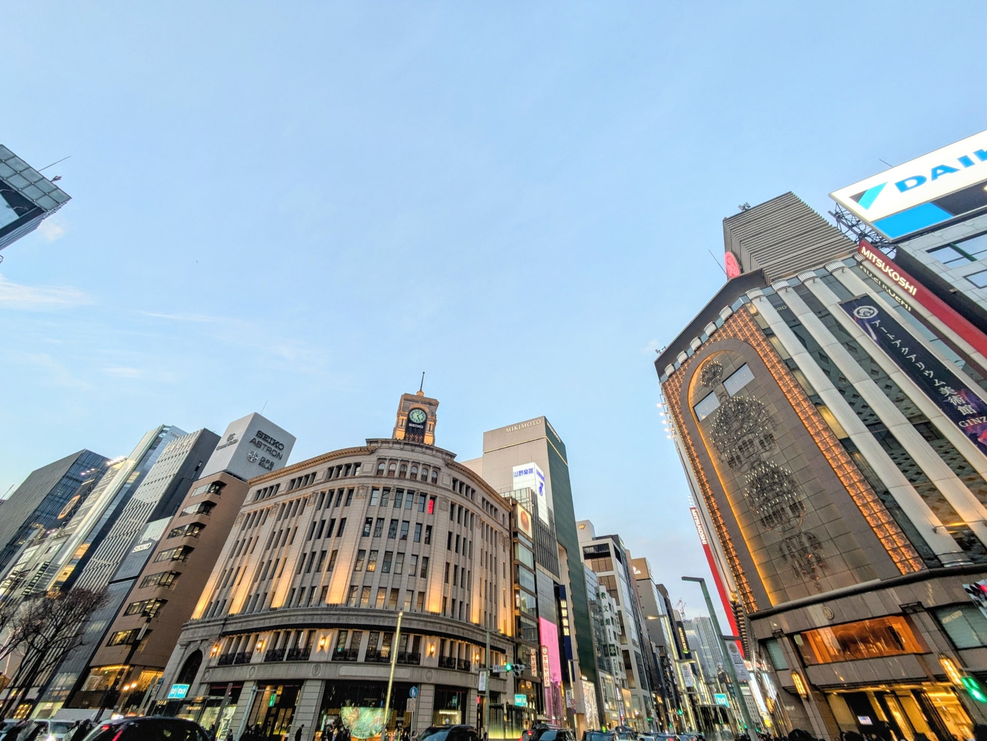 shopping street in Ginza