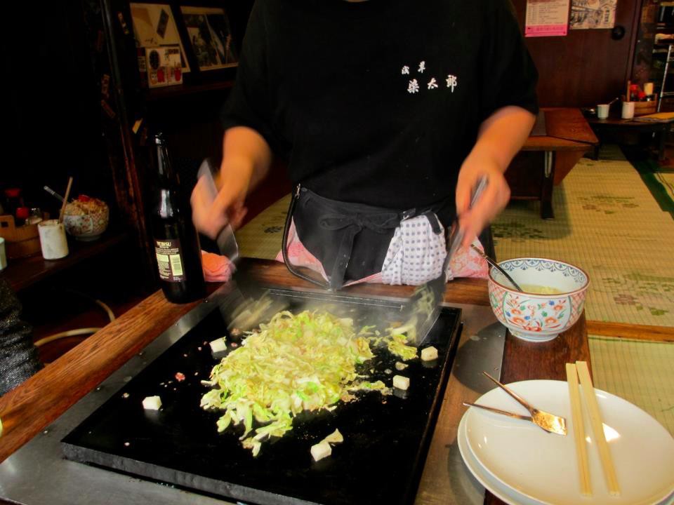 Sometaro Old Fashioned Okonomiyaki Restaurant In Asakusa Tokyo