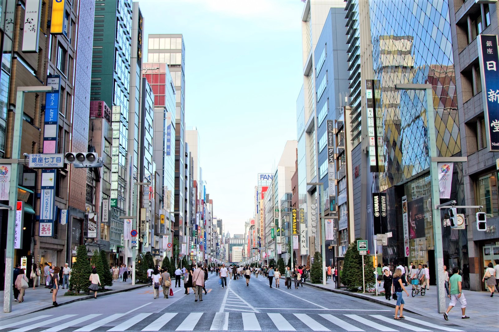 Ginza district Tokyo, social hub of Japan, Time square of Japan, tourist  point