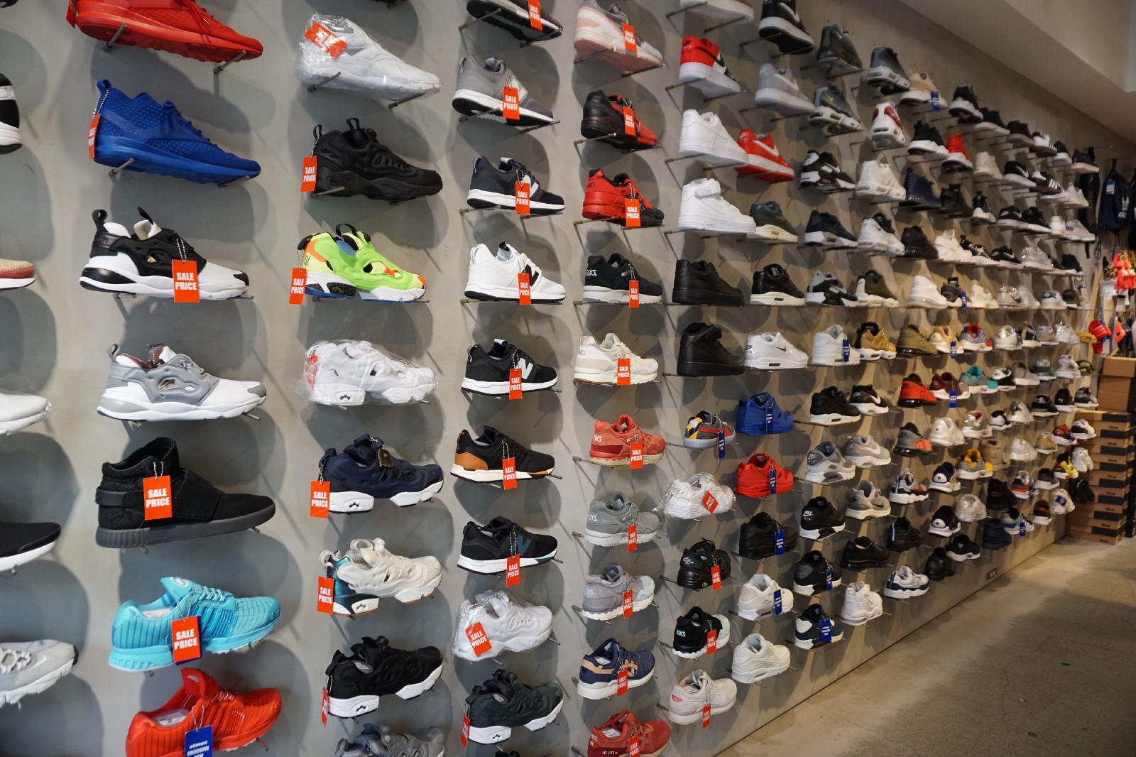 sneaker shopping complex store