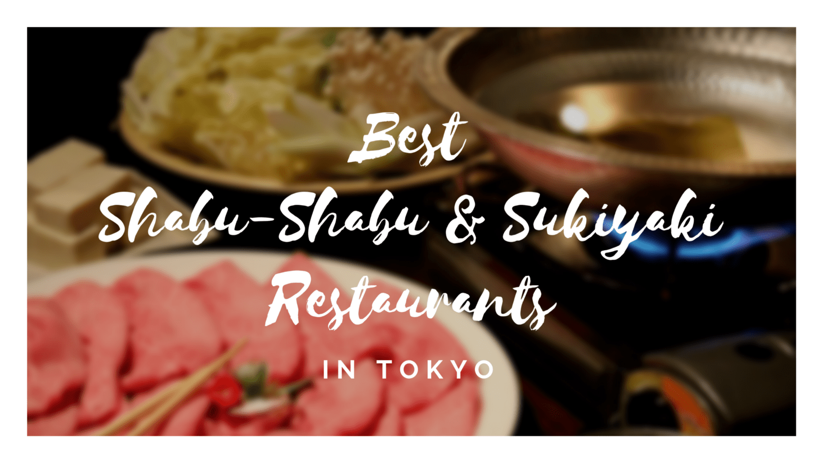 8 Best Shabu Shabu/Sukiyaki Restaurants in Tokyo