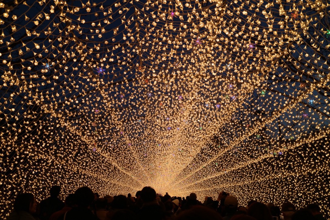 The spectacular winter illumination at Nabana no Sato