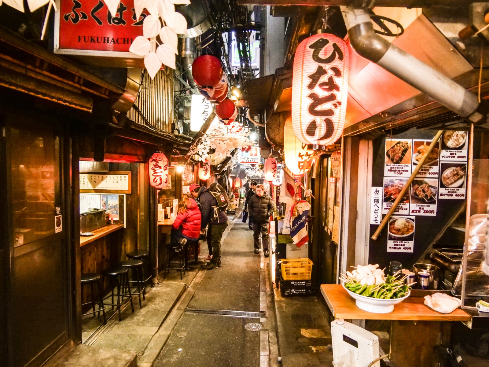 The old-fashioned Izakaya alley, Omoide Yokocho
