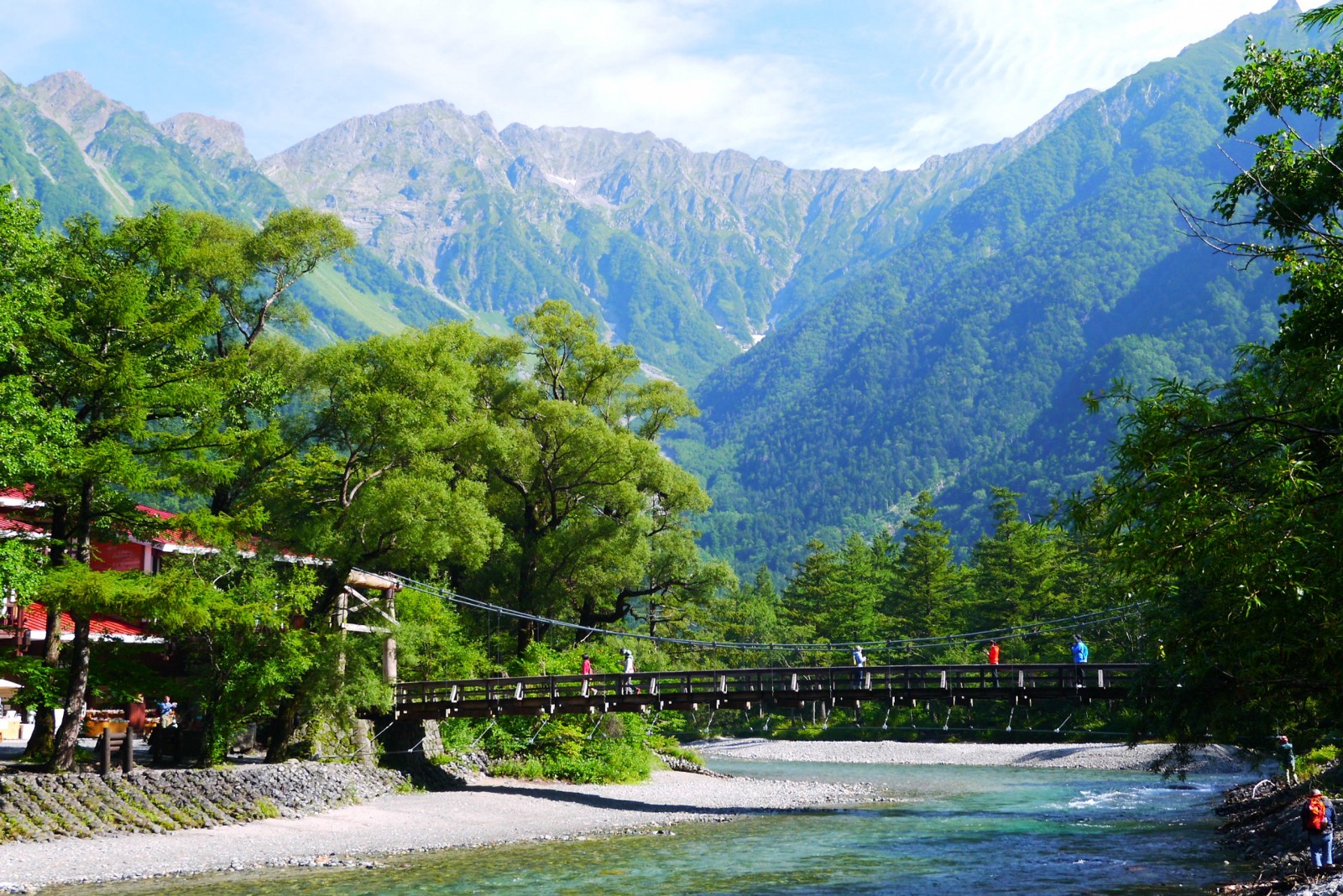 Kappabashi Bridge at Kamikochi, Nagano