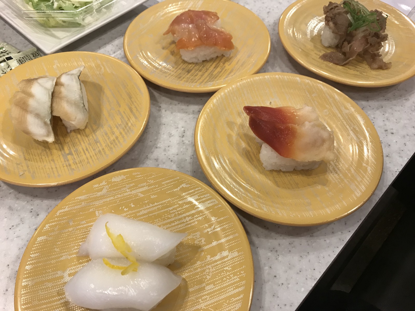 Various Sushi at Kappa Sushi