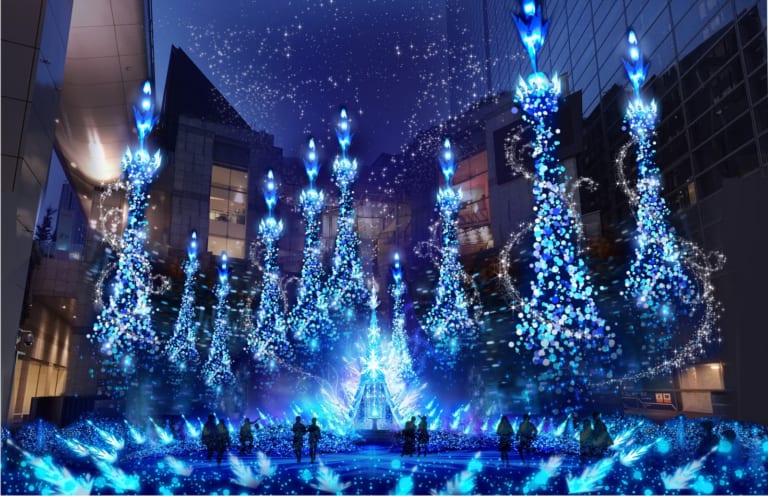 Caretta Shiodome Winter Illumination 2018–2019