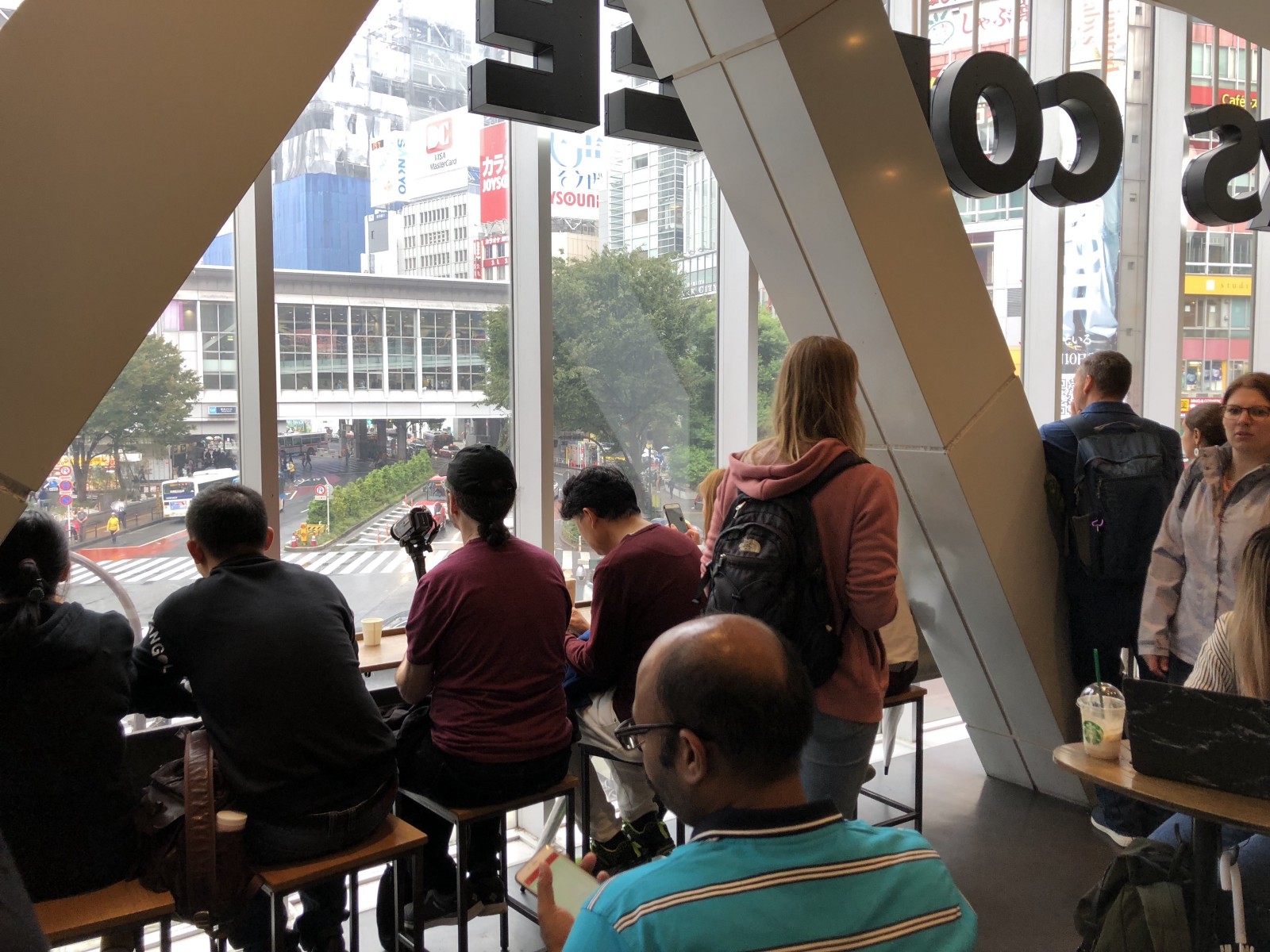 Inside STARBUCKS Shibuya Tsutaya store