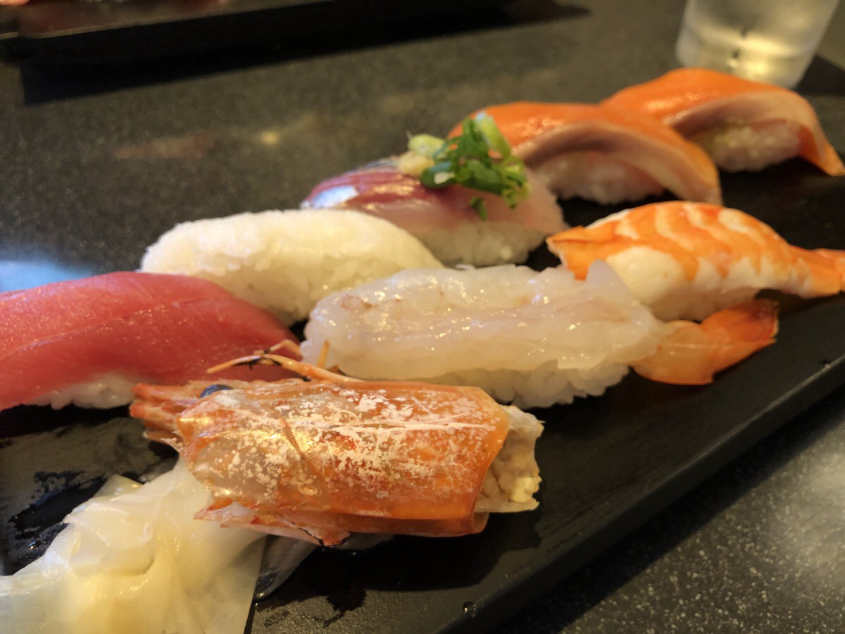 Delicious Sushi with fresh seafood