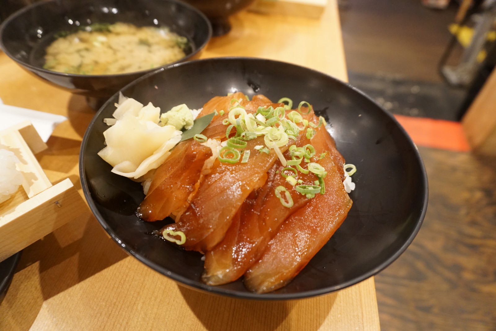 Maguro Don: Fresh Tuna sashimi on a bowl of rice