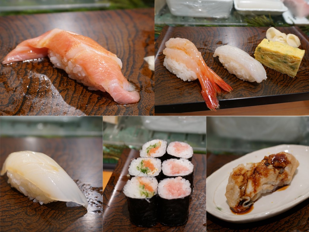 Delicious Sushi course served at Sushi Dai