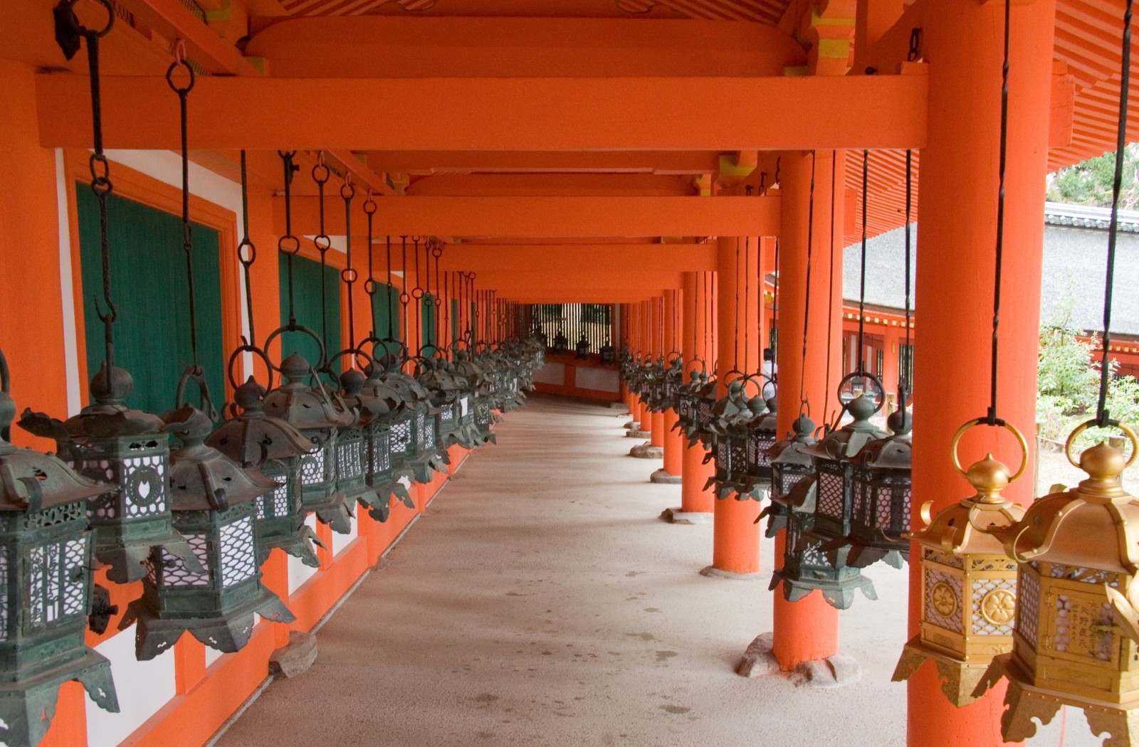 The corridor of Kasuga Taisha Shrine in Nara
