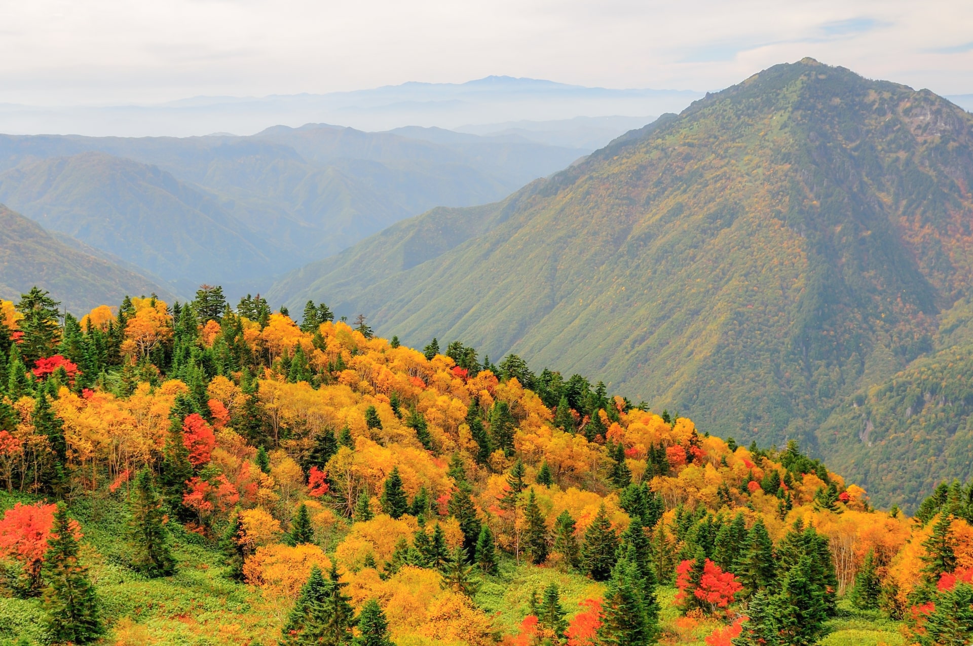 Panoramic views from Shinhotaka Ropeway