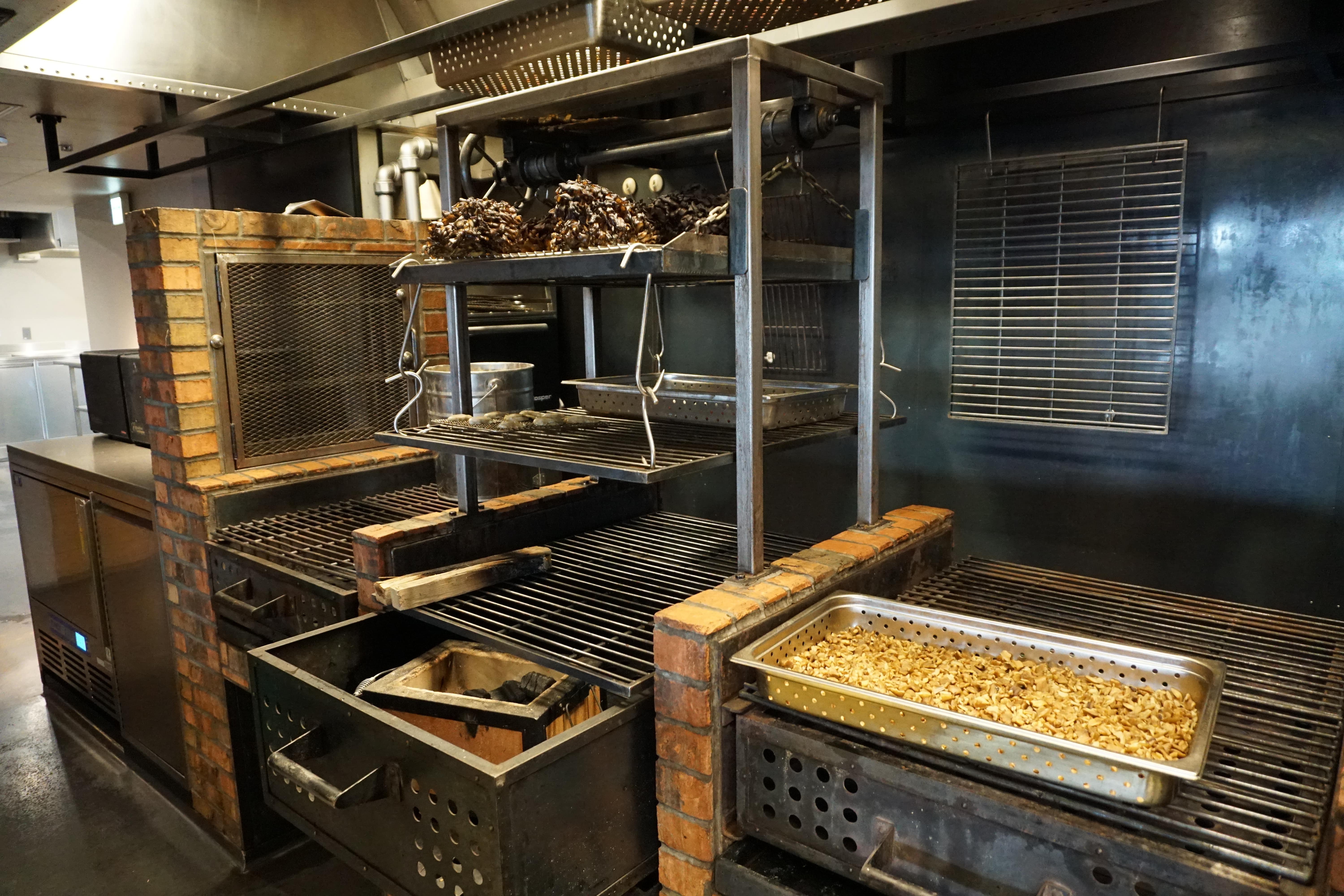 BBQ facility in the Inua's kitchen