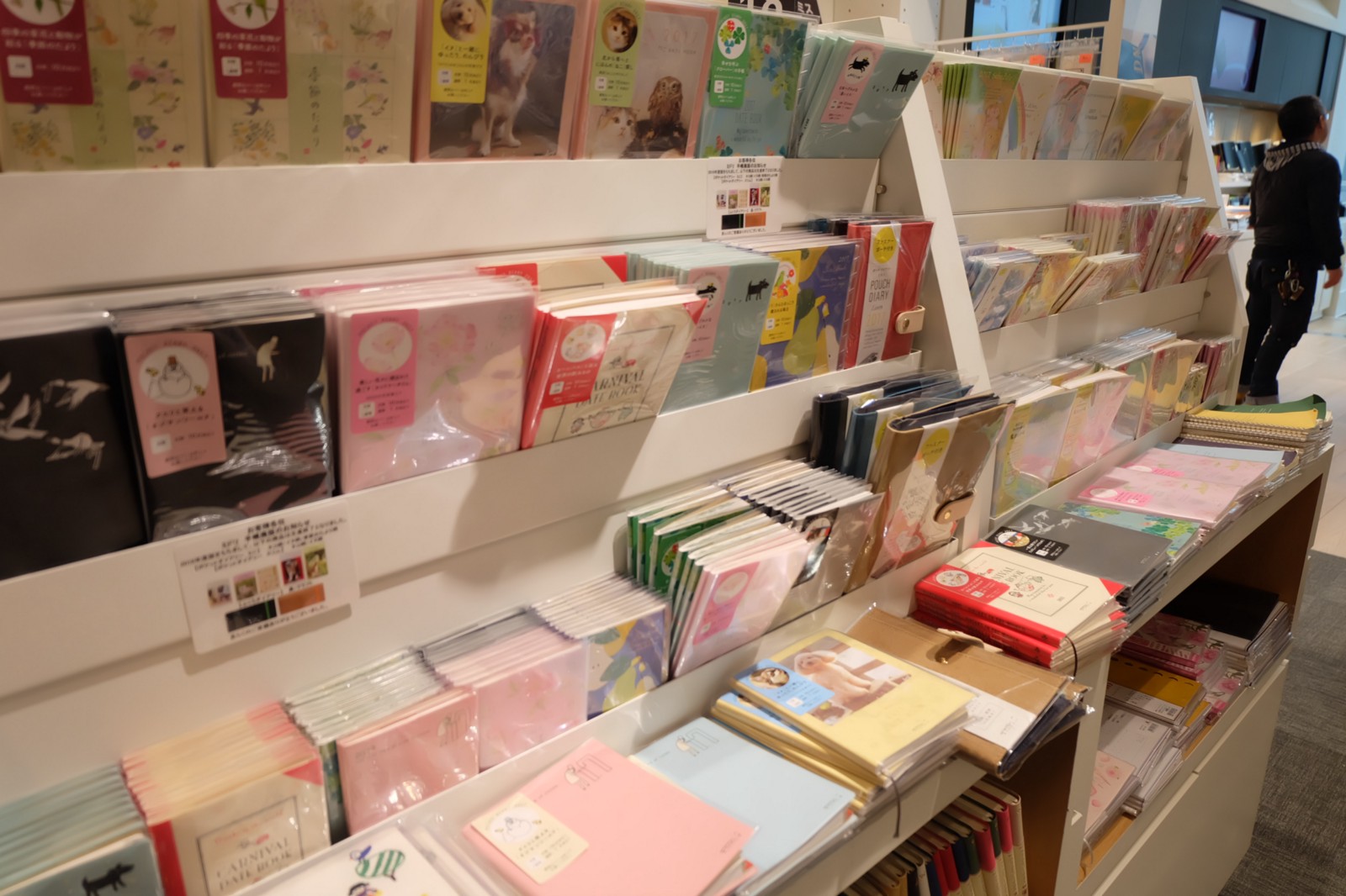 Envelopes and postcards in Ginza Itoya 