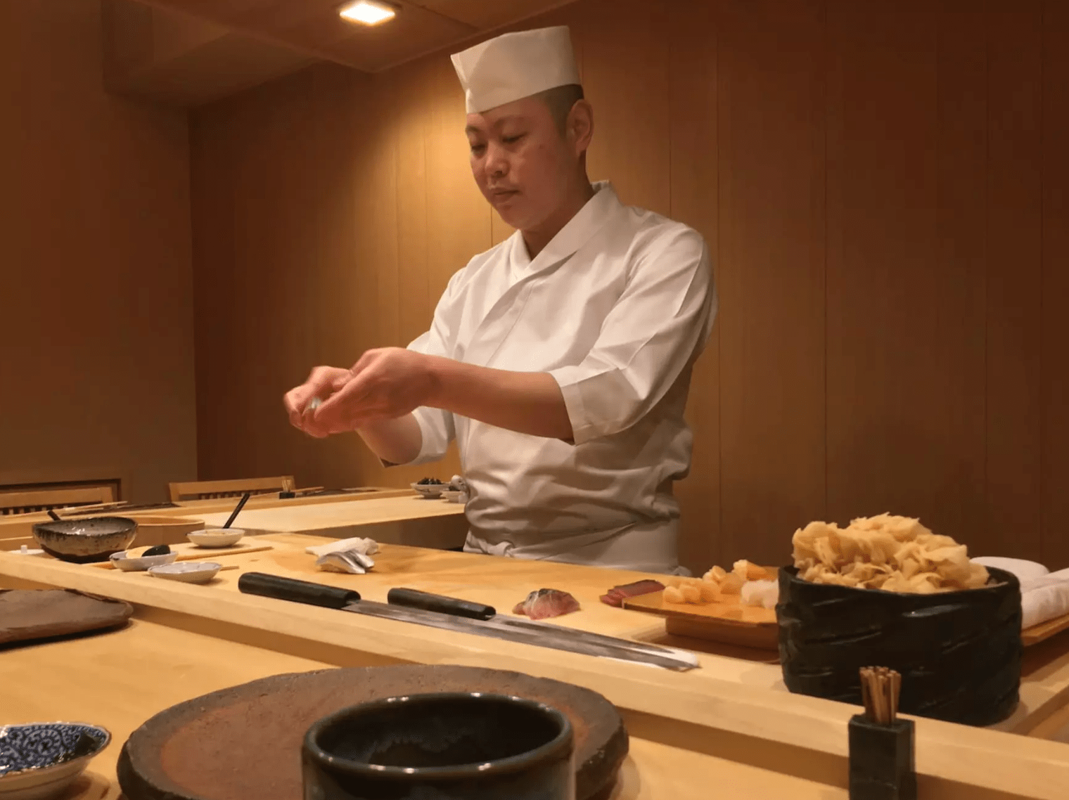Chef at Ginza Iwa