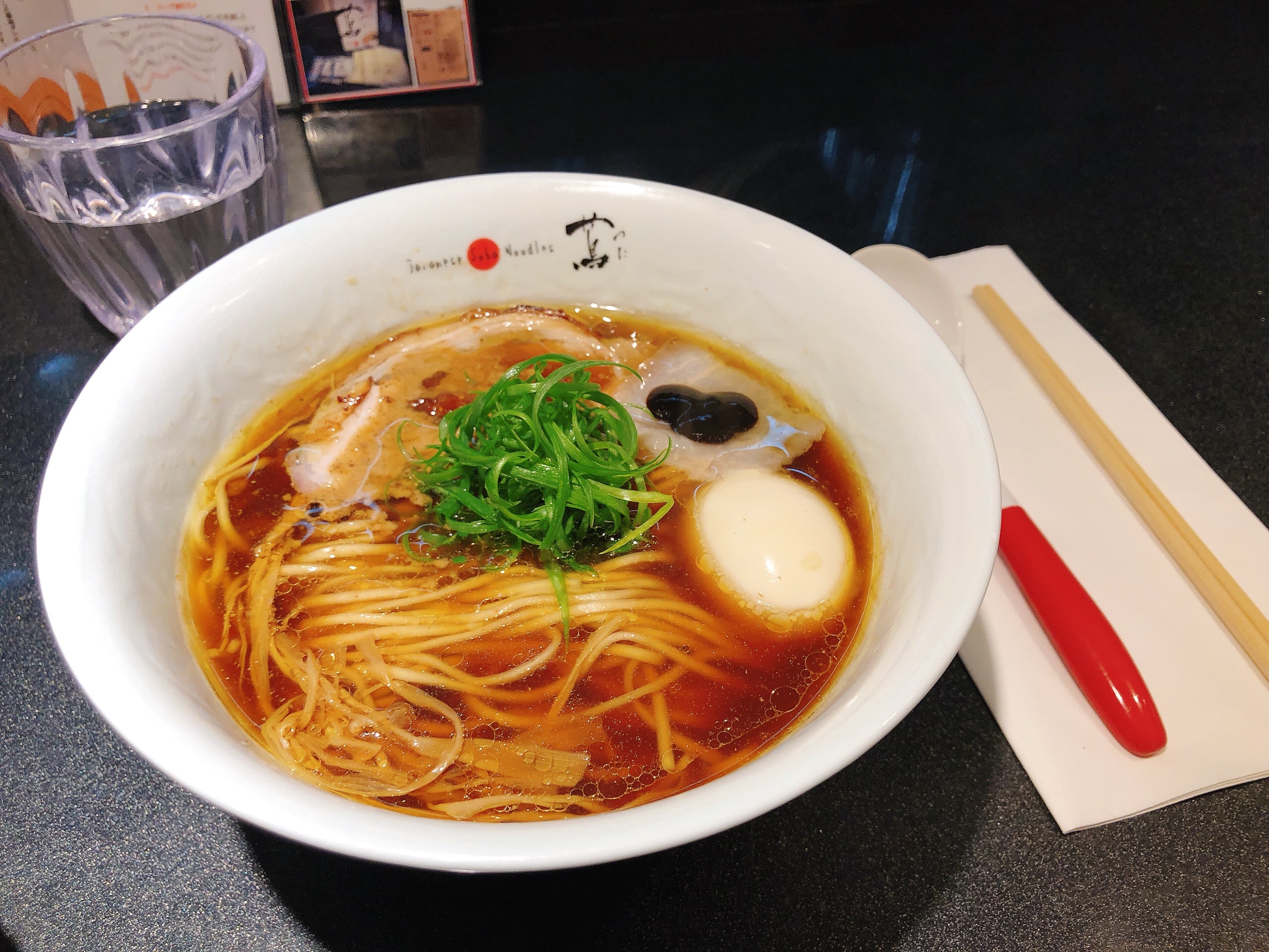 Shoyu (Soy sauce) Ramen at Japanese Soba Noodles Tsuta