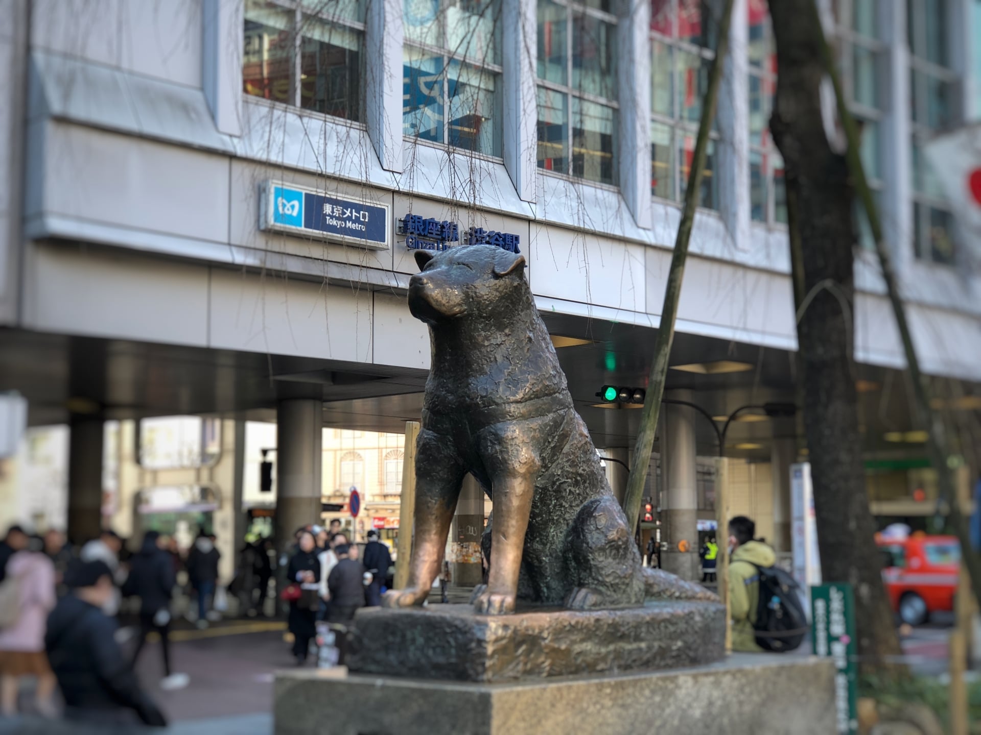 Hachiko Statue in front of Shibuya Station