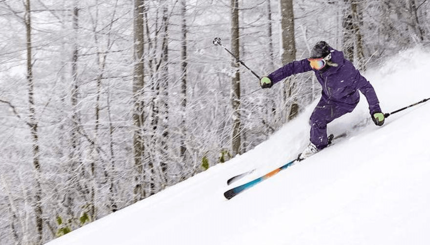 Skiers gliding the slope at Sugadaira Kogen Snow Resort