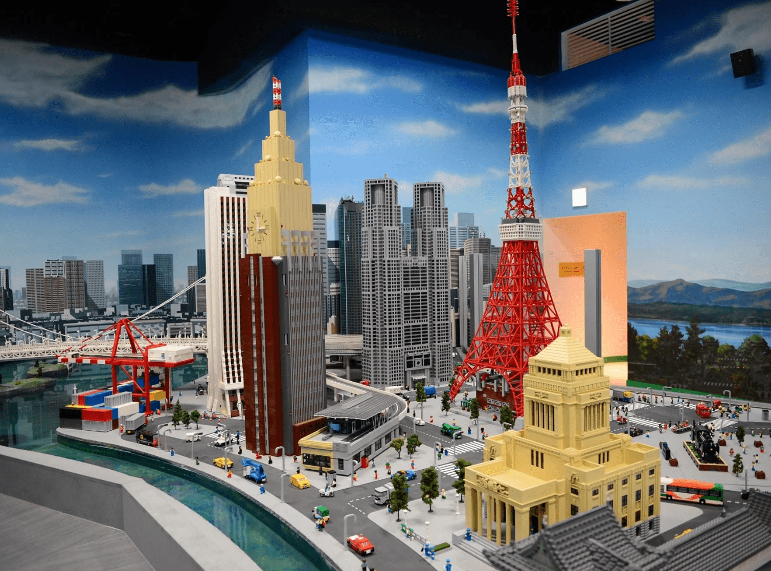 The town of Tokyo made with Lego blocks