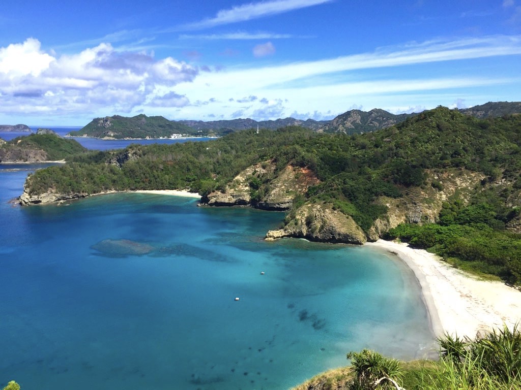 Breathtaking views of the beach from top of the mountain