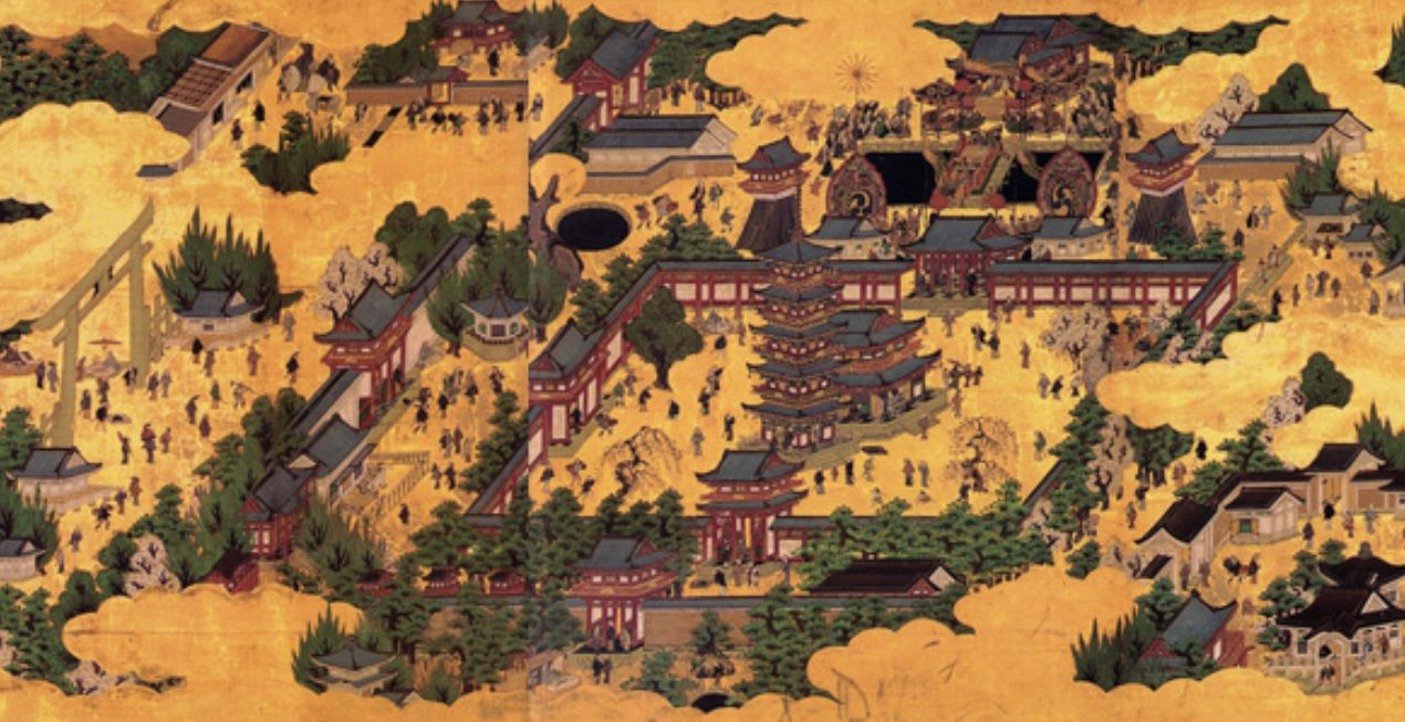 Shitennoji Temple drawing