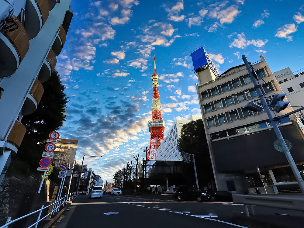 Tokyo Tower from the street