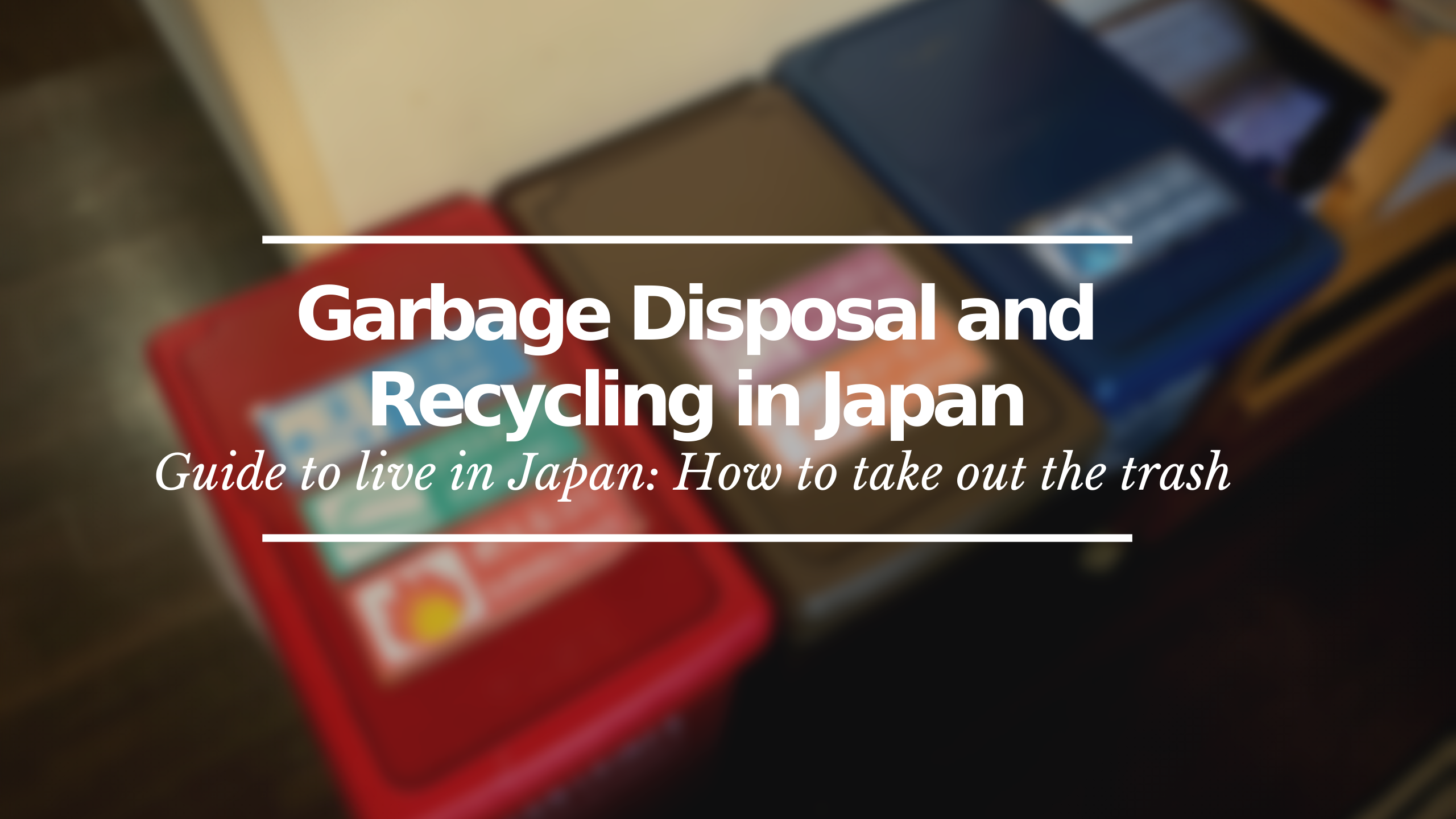 Garbage Disposal in Japan