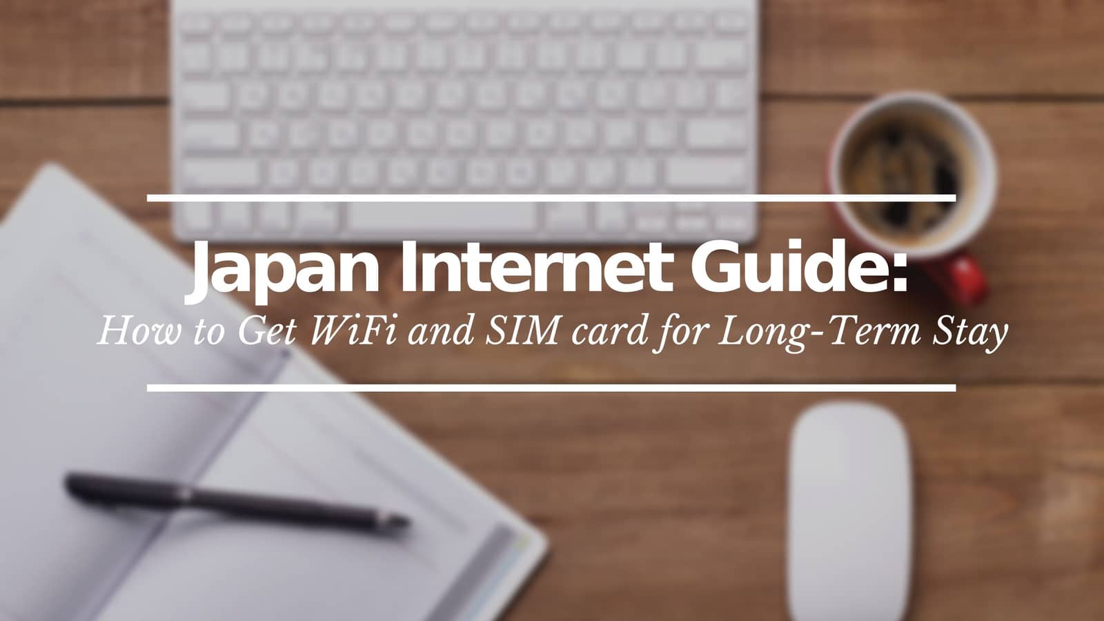 Japan Guide How to Get WiFi and SIM card for LongTerm Stay