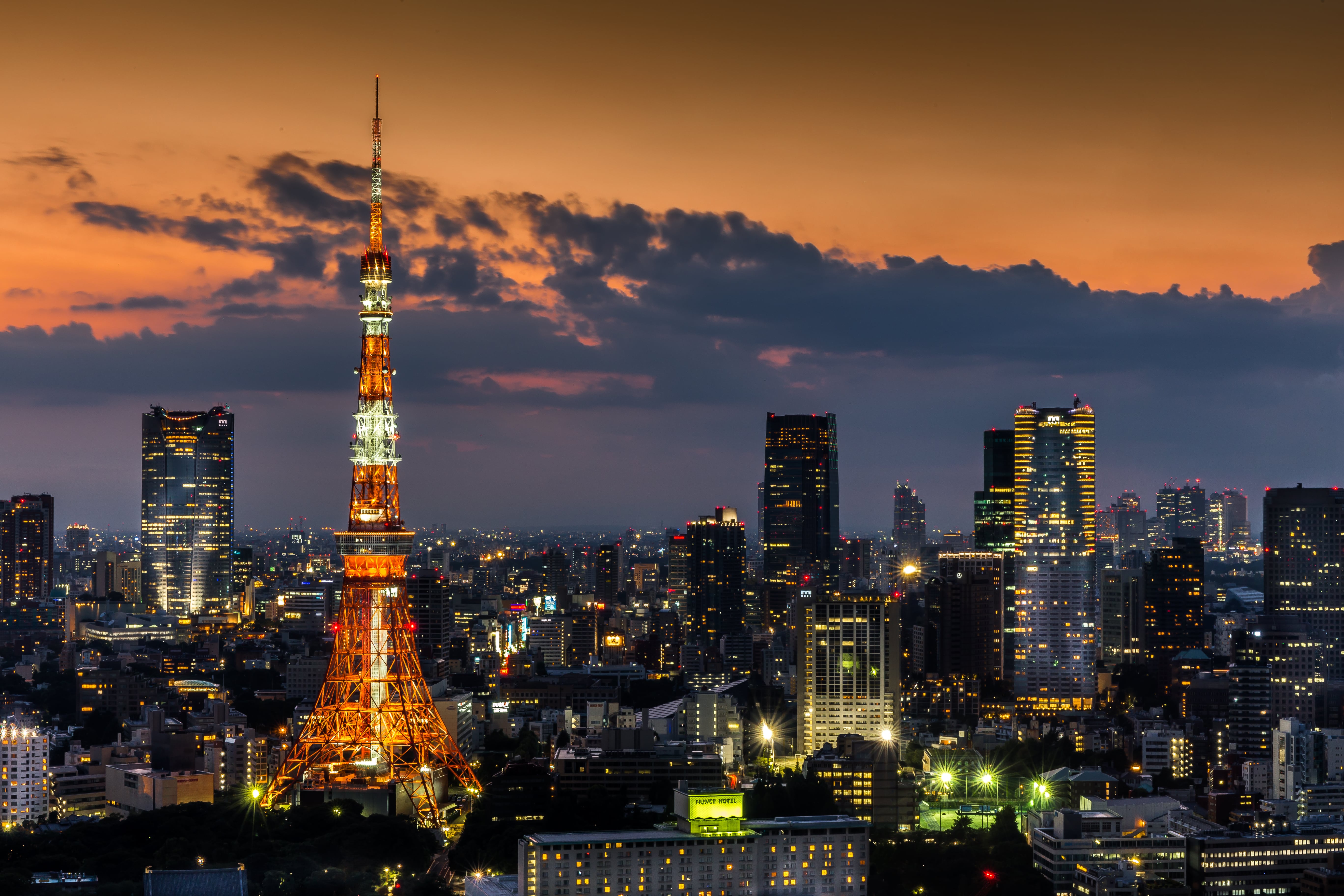 evening Tokyo Tower view