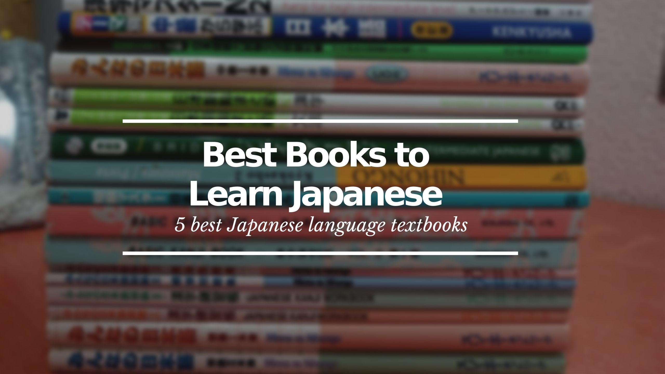 5 Best Books to Learn Japanese - Japan Web Magazine