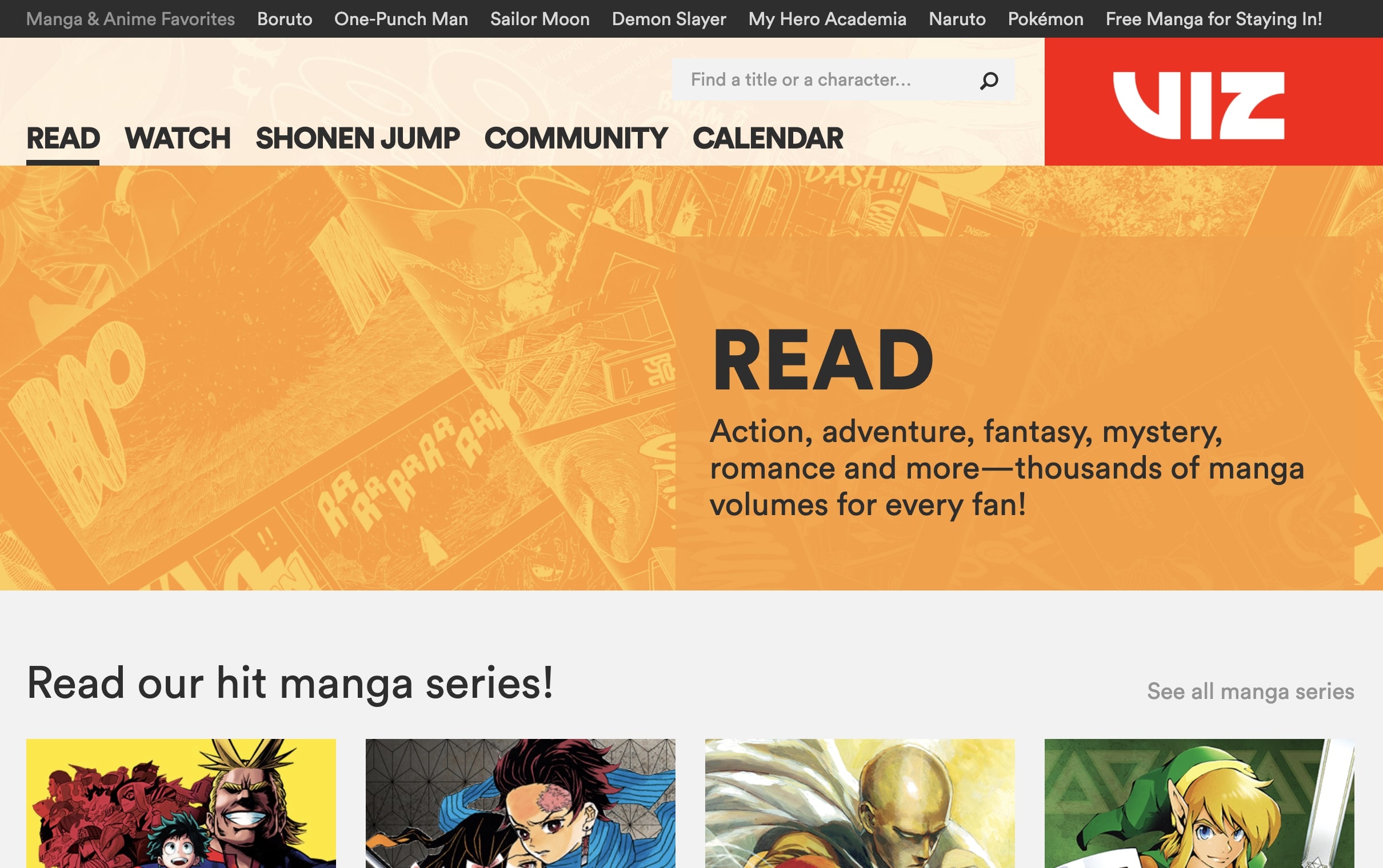 Best manga streaming discount site