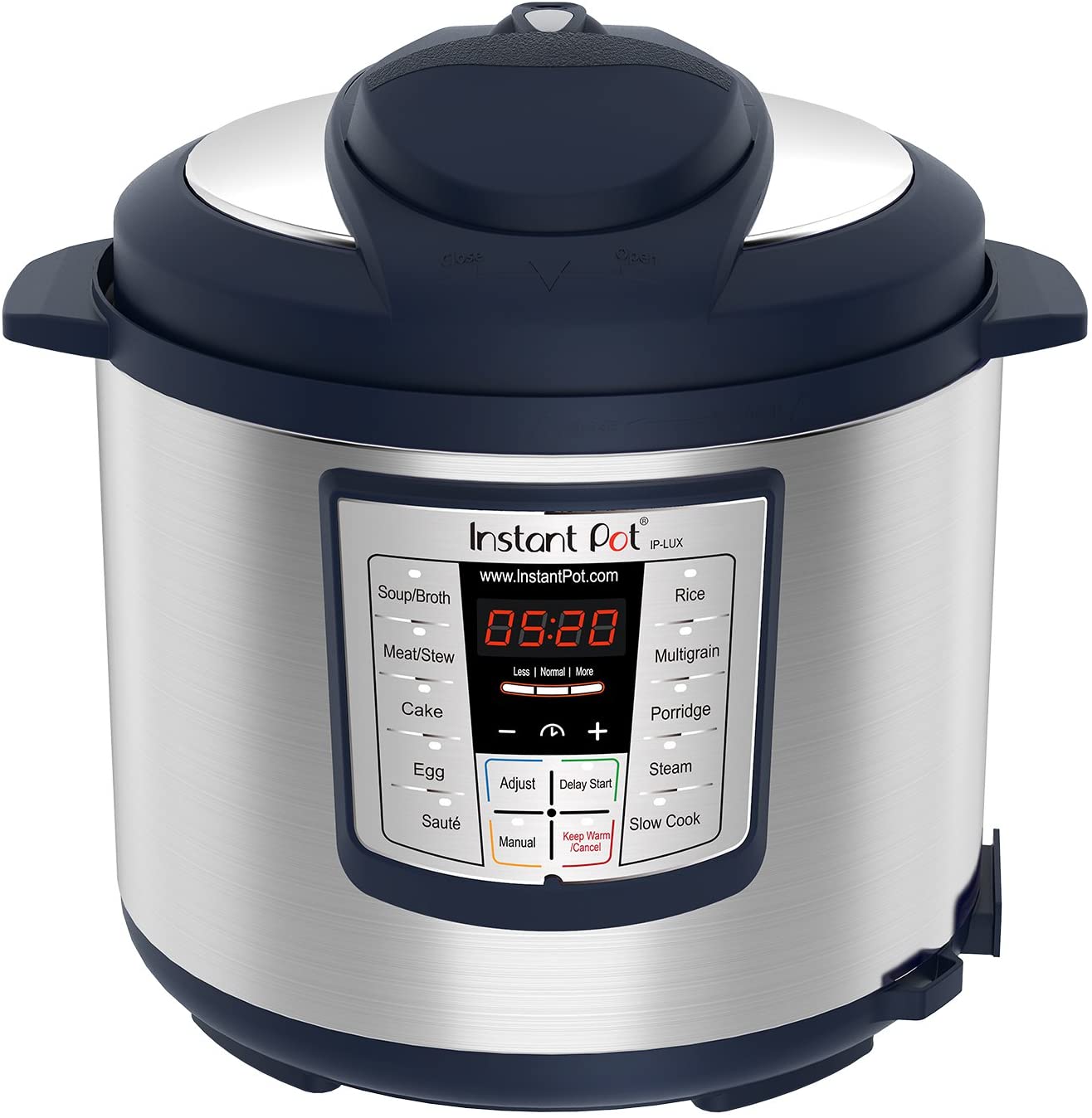 Instant Pot Lux 6-in-1 Electric Pressure Cooker, Slow Cooker, Rice Cooker, Steamer, Saute, and Warmer|6 Quart|Navy|12 One-Touch Programs