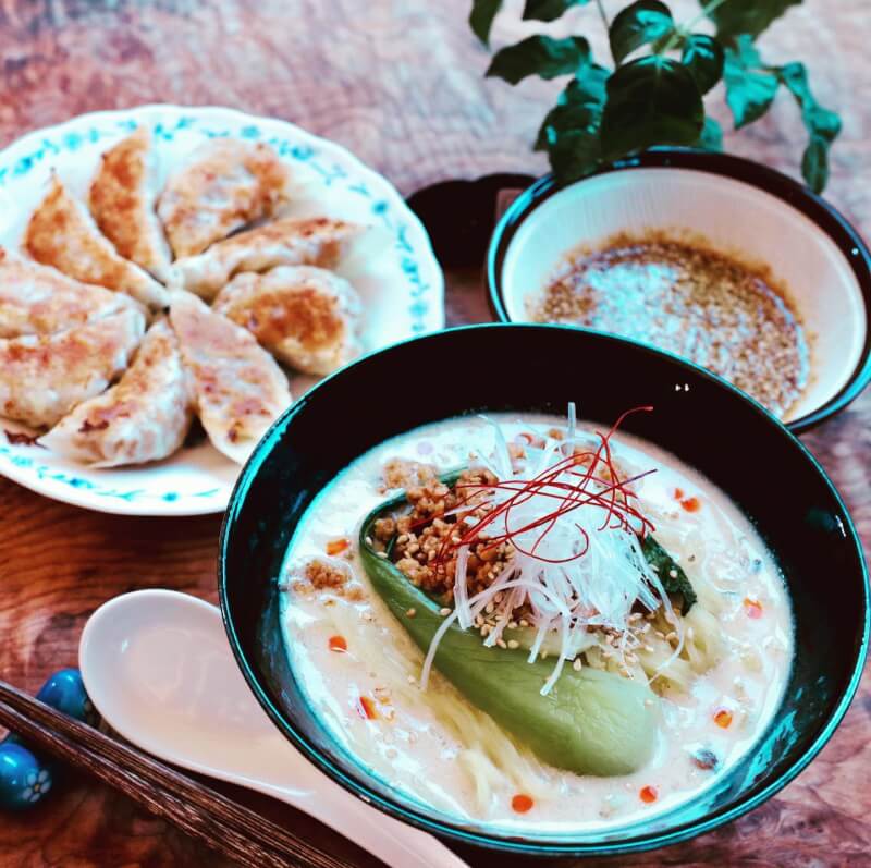 Vegan Ramen and Gyoza