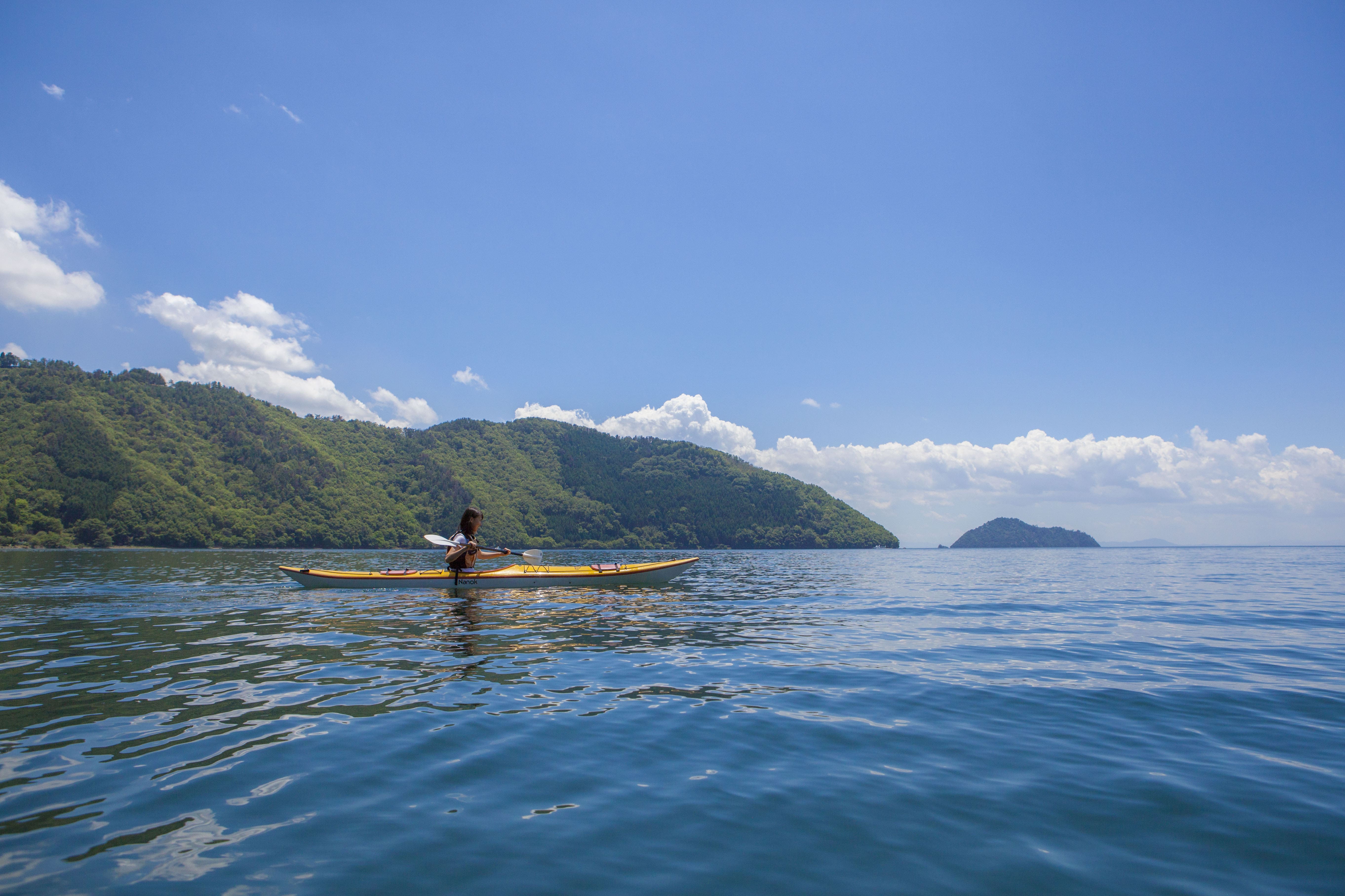 kayak at biwako