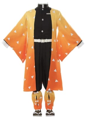 Demon Slayer: Kimetsu no Yaiba Zenitsu Cosplay Costume