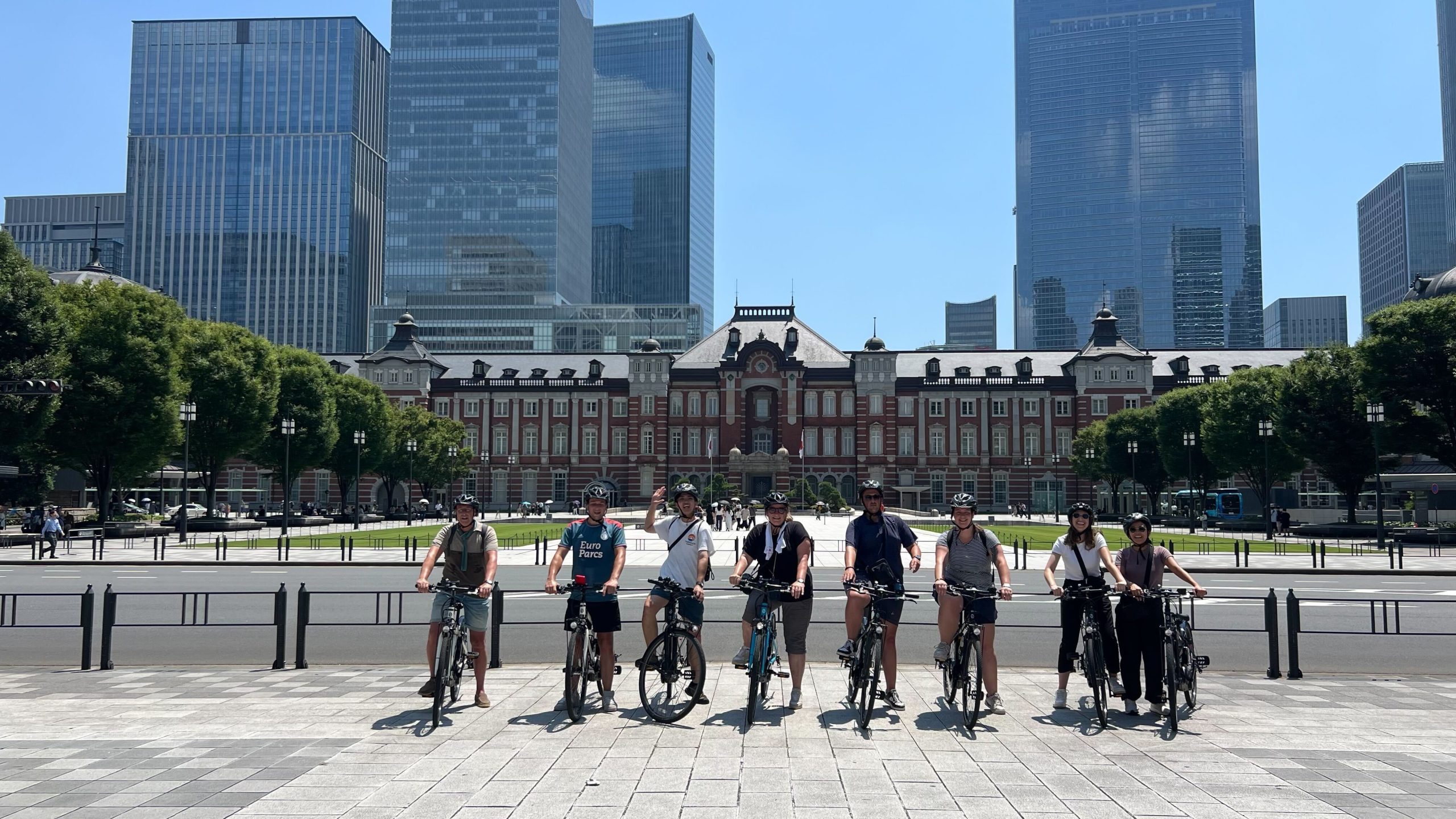 Compass Bike tour in front of Tokyo Station