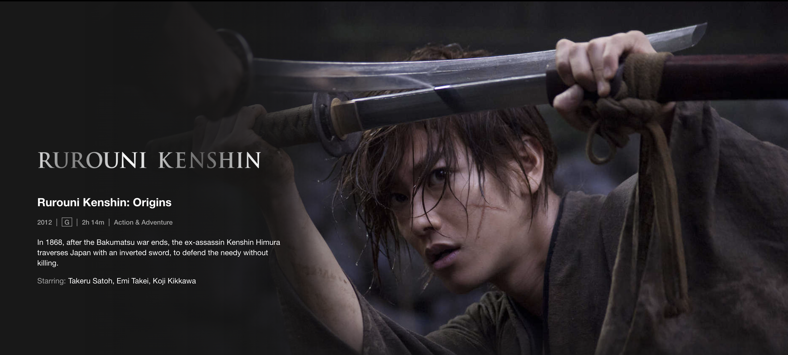 Rurouni Kenshin Netflix